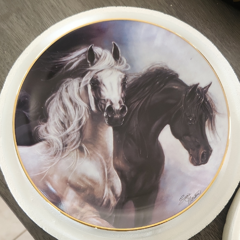 Set Free Noble And Free Collectors Horse Decorative Plate By Susie Morton